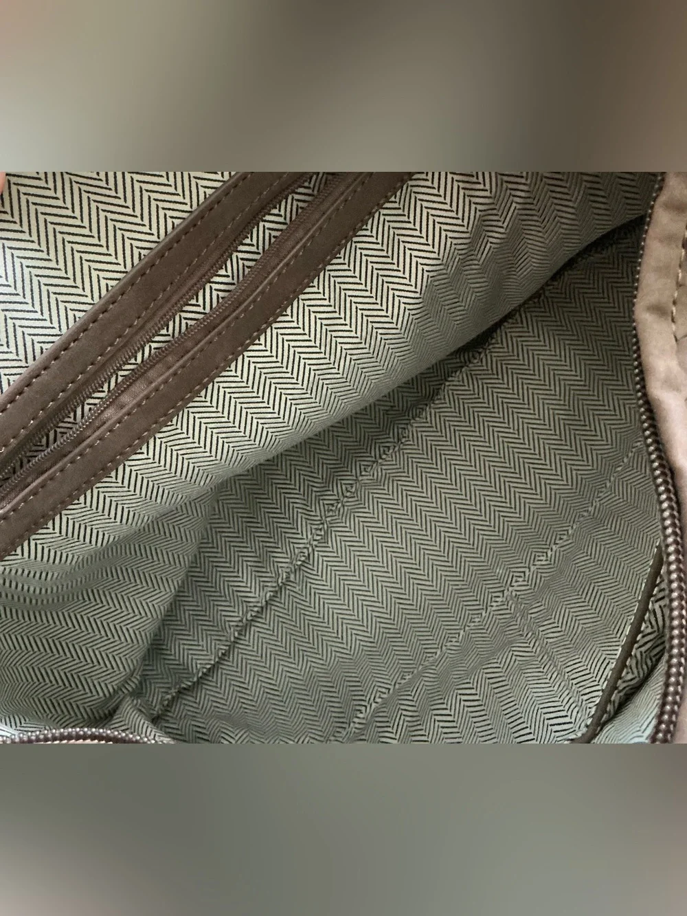 Intrecciato Style Shoulder Bag Woven Faux Leather Hobo Slouchy Brown Braided